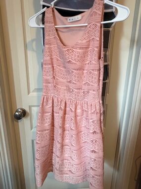 Maru Peach Pink Lace Dress